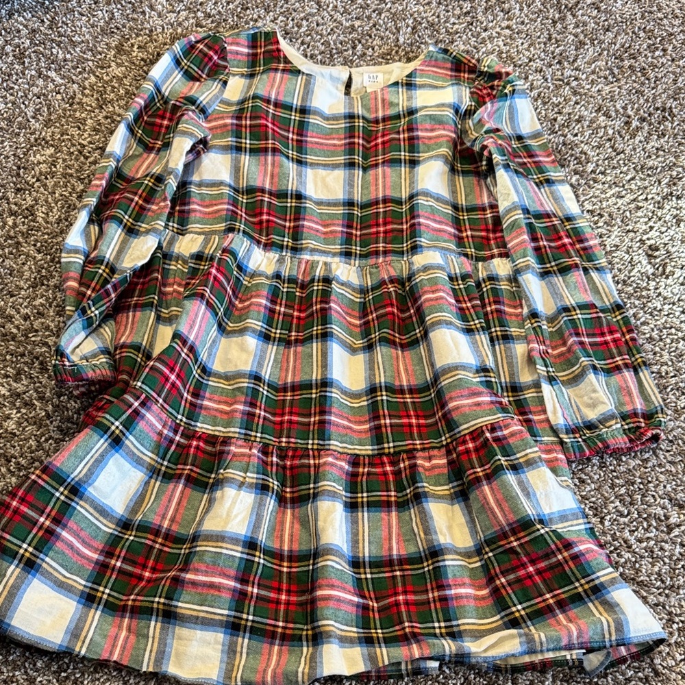 GAP Multicolor Plaid Kids Dress